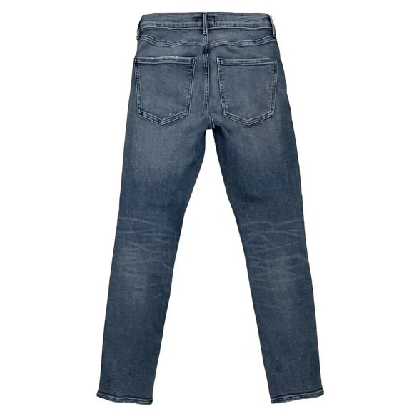 Agolde Sophie Cropped Jeans Skinny Distressed In Spell Blue Denim Size 25 - Picture 3 of 7